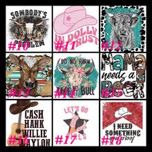 Load image into Gallery viewer, Choose Your Own Tee Western Custom