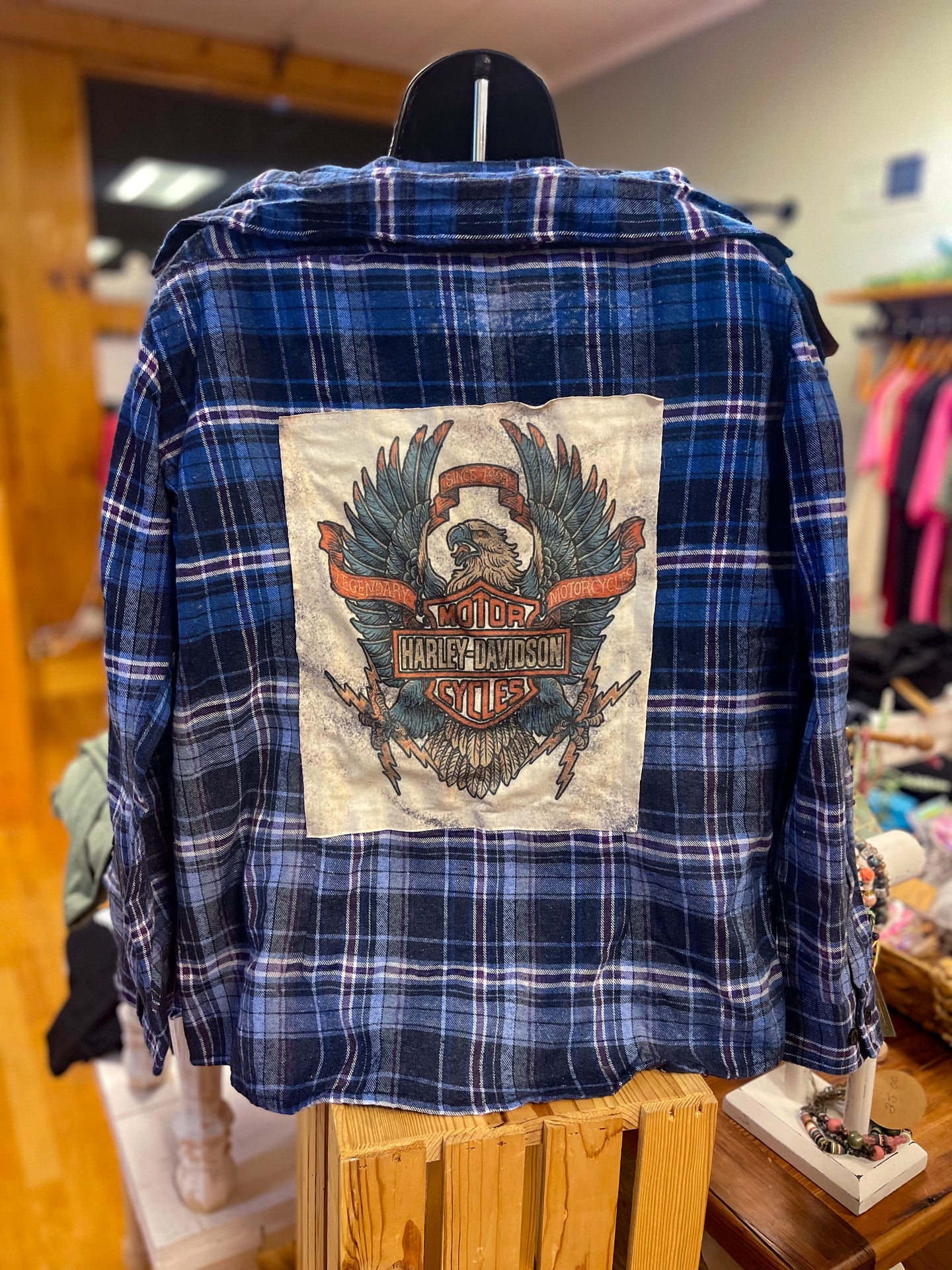 Upcycled Flannel Size Medium