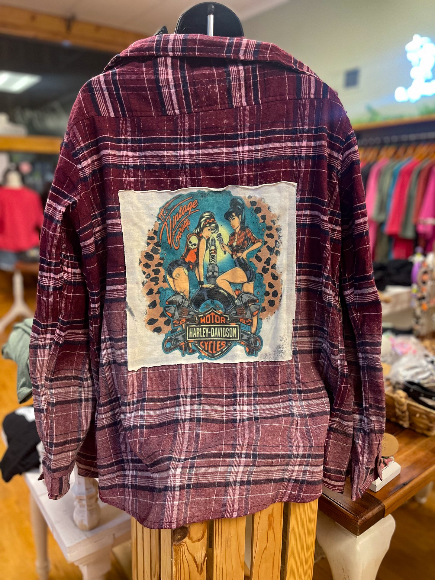 Upcycled Flannel Size XL
